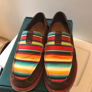 Ariat Loafers Palm Brown/Serape Print